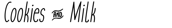 Cookies & Milk font preview