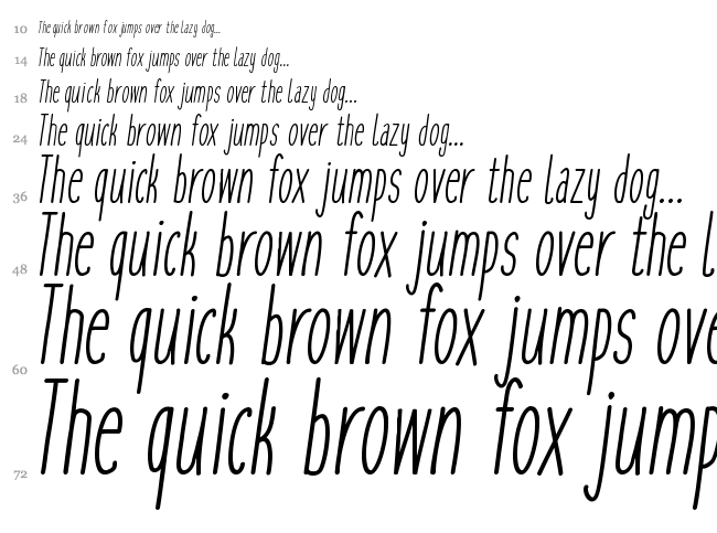 Cookies & Milk font waterfall