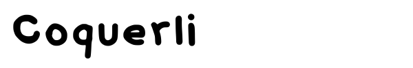 Coquerli font preview