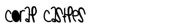Coral Castles font
