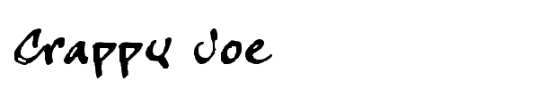 Crappy Joe font