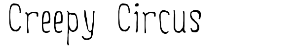 Creepy Circus font