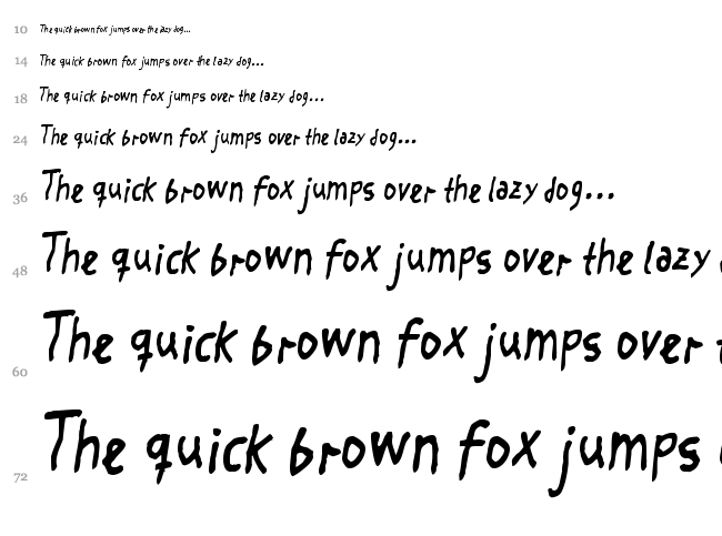 Crosspatchers Delight font waterfall