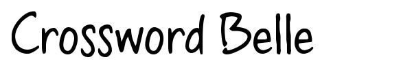 Crossword Belle font