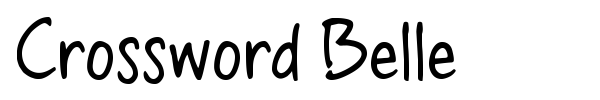 Crossword Belle font preview