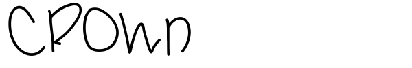Crown font