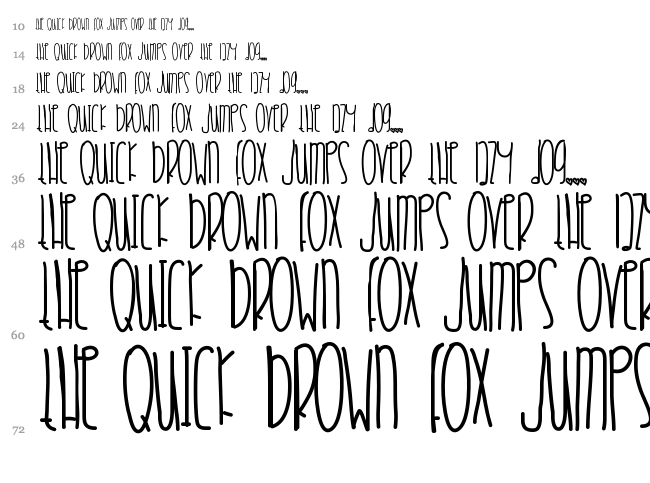 Crystal Blue Persuasion font waterfall