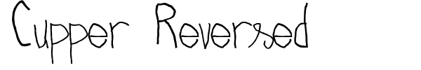 Cupper Reversed font