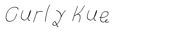Curly Kue font