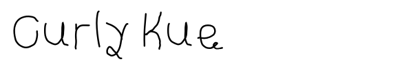Curly Kue font preview