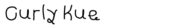 Curly Kue font preview