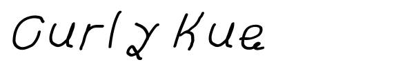Curly Kue font preview