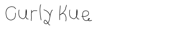 Curly Kue font preview