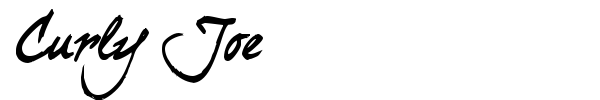 Curly Joe font