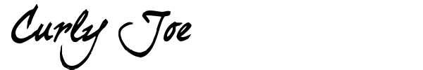 Curly Joe font preview