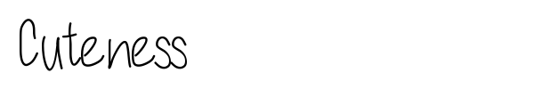 Cuteness font
