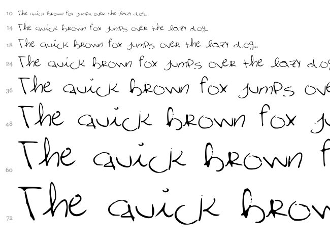 CuteTumblrFont font waterfall