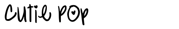 Cutie Pop font preview