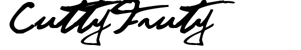CuttyFruty font