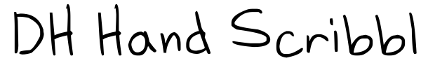 DH Hand Scribblies font