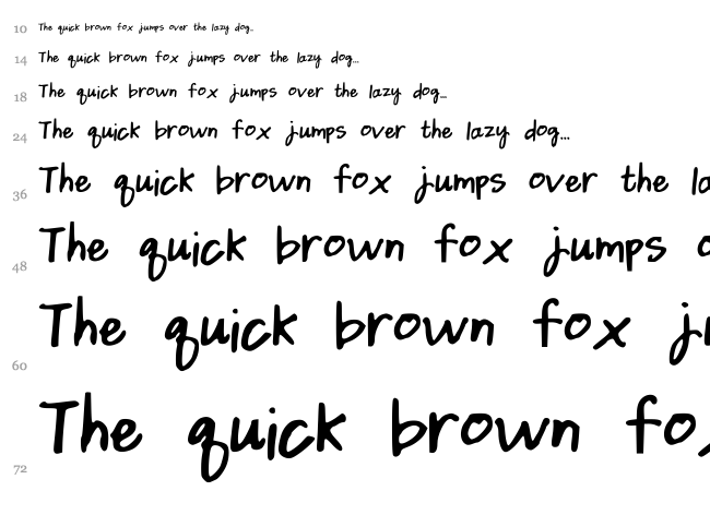 Dainty Daisies font waterfall