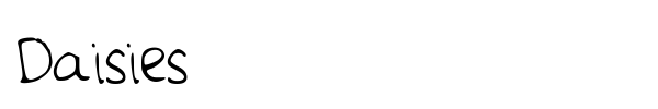 Daisies font