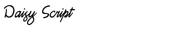 Daisy Script font