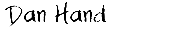 Dan Hand font