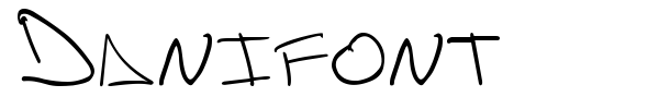 Danifont font preview