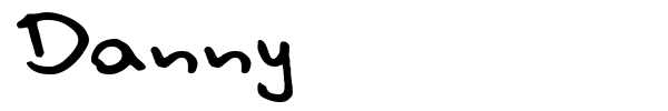 Danny font preview