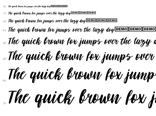 Darflow font waterfall