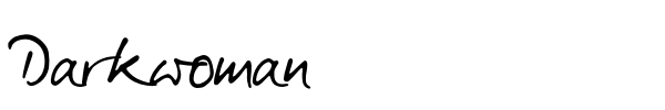 Darkwoman font
