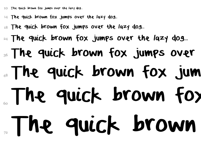 DasBougie font waterfall