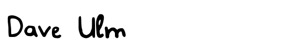 Dave Ulm font