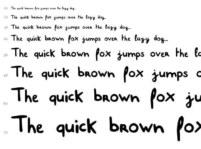 Dave Ulm font waterfall