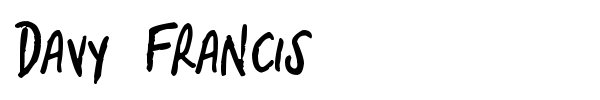 Davy Francis font