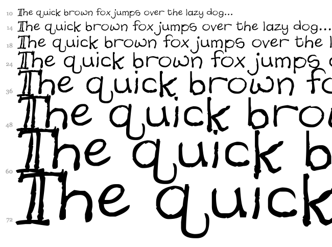 Daydreamer font waterfall