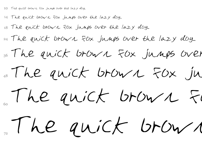 DazeBuna font waterfall
