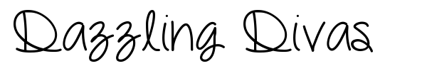 Dazzling Divas font