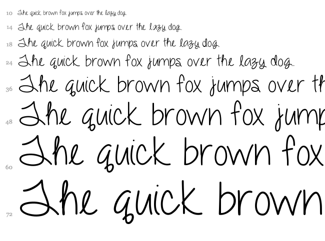 Dazzling Divas font waterfall