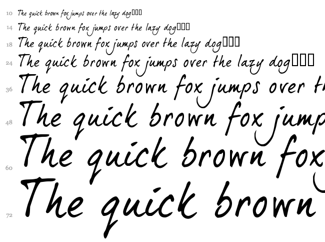 Dear Joe 5 Casual font waterfall