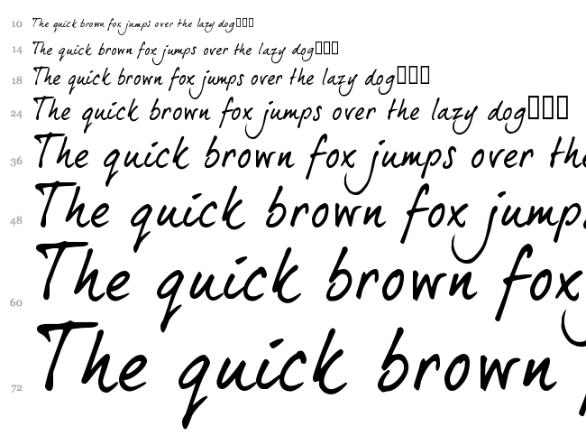 Dear Joe 5 Casual font waterfall