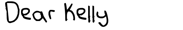 Dear Kelly font