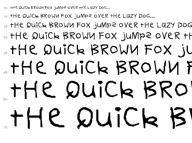 Dear Teacher font waterfall