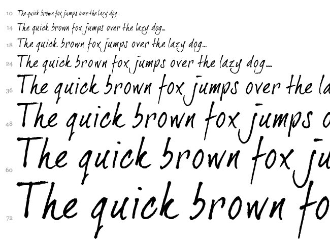 Dear Joe 2 font waterfall