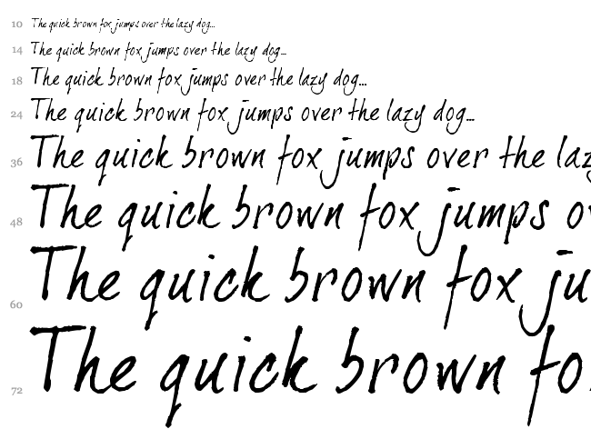 Dear Joe 2 font waterfall
