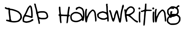 Deb Handwriting font