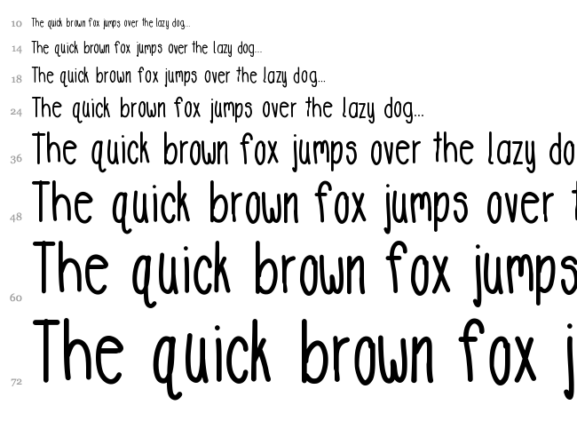 DeeDee Stretch font waterfall