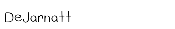 DeJarnatt font