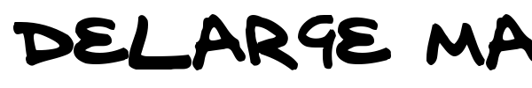Delarge Marker Pen font preview